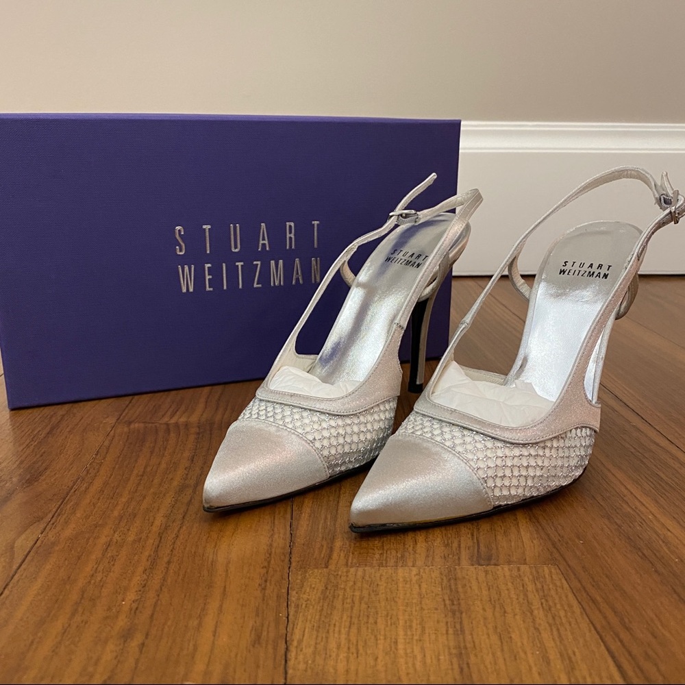 Stuart Weitzman Silver Heels